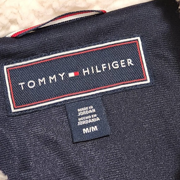 Tommy Hilfiger Womens M Medium Sherpa Fleece Deep Pile Furry Sweatshirt Jacket - Picture 6 of 16